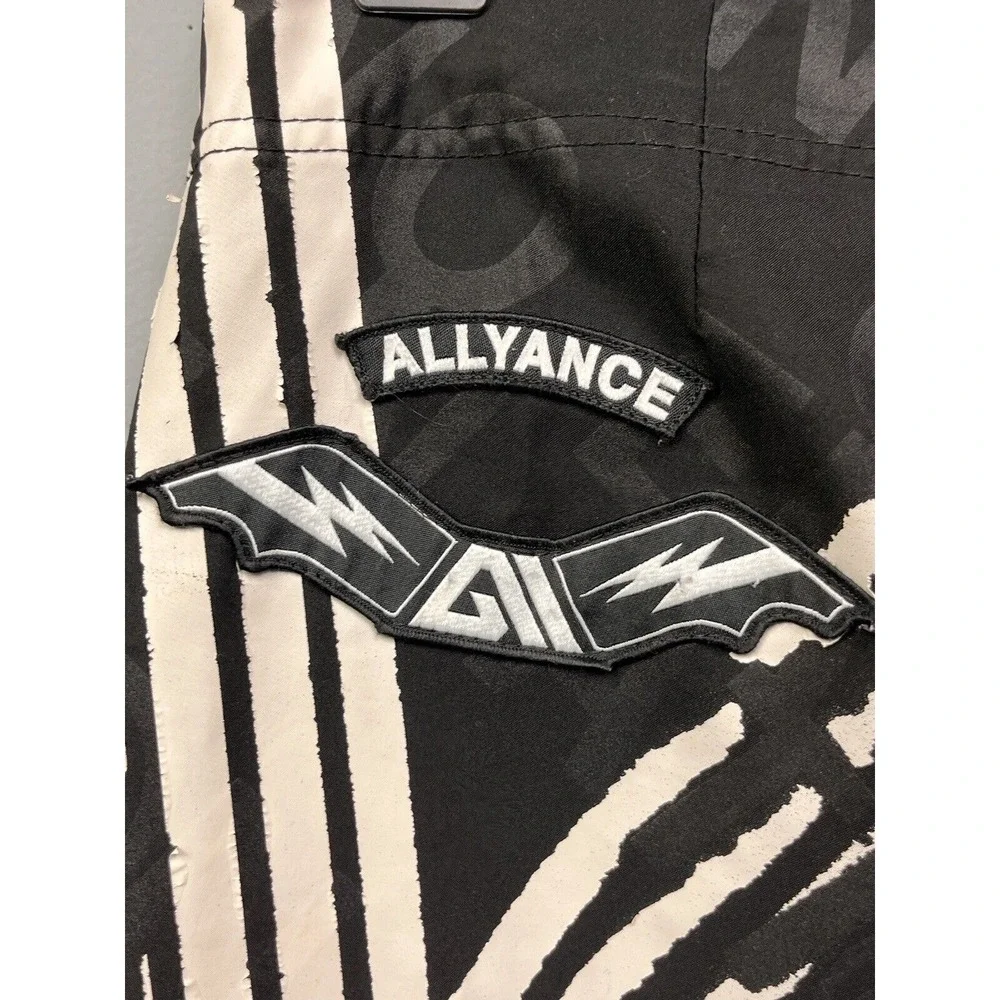 Allyance Board Shorts Mens 30 Black‎ No Generation Graphic Print Surf Skate Y2K